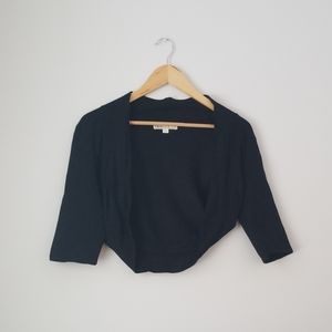 💎3/$12 Cleo sweater knit black shrug XS